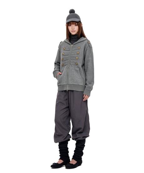 REGALIA ZIP CARDIGAN /3color