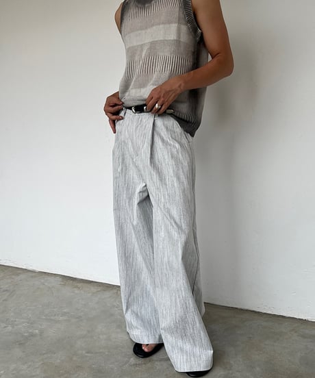 LINÉAIRE WIDE PANTS /2color