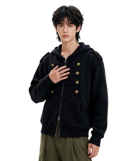 REGALIA ZIP CARDIGAN /3color
