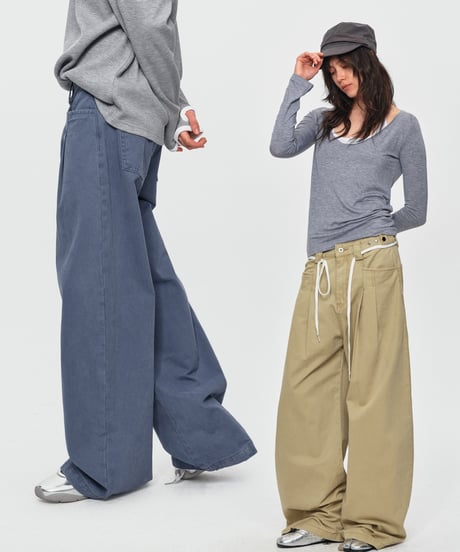 ARCHPLEAT WIDE DENIM /5color
