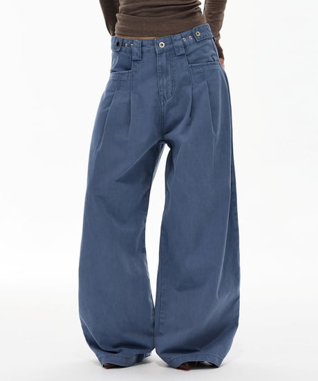 ARCHPLEAT WIDE DENIM /5color