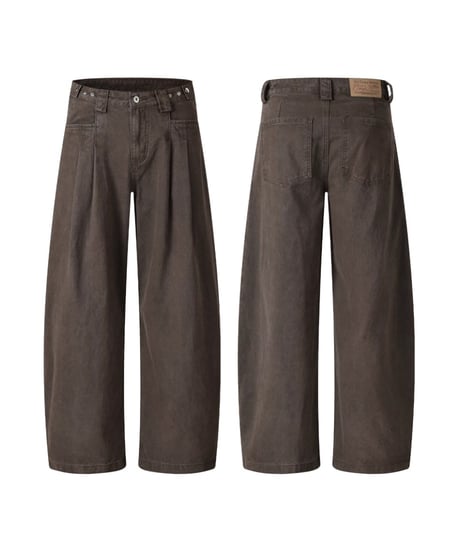 ARCHPLEAT WIDE DENIM /5color