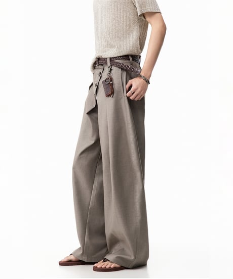 LUXFLOW WIDE PANTS /2color
