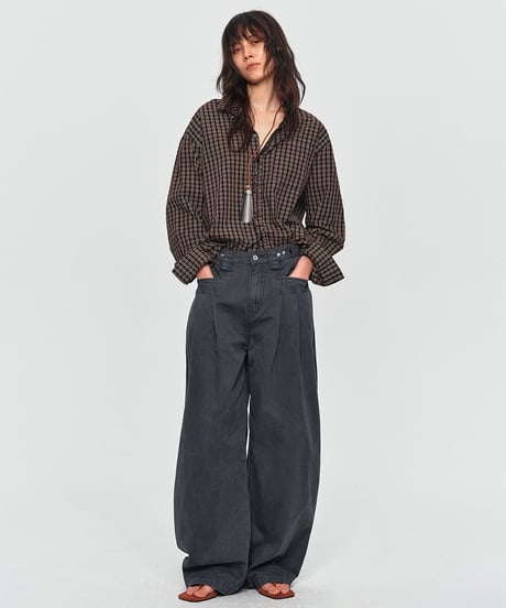 ARCHPLEAT WIDE DENIM /5color