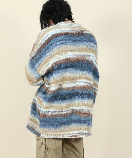 HAZESTRIPE MOHAIR KNIT /2color