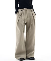 LUXPLEAT DRAPE PANTS /2color