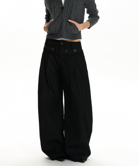 REGALPLEAT WIDE PANTS /3color