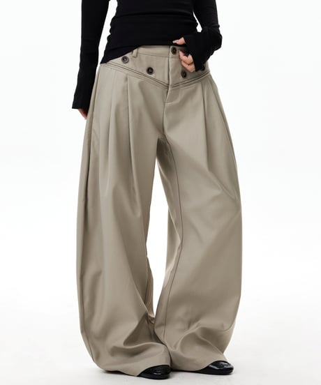 REGALPLEAT WIDE PANTS /3color