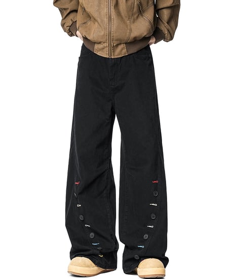 BUTTONCRAFT WIDE PANTS /3color