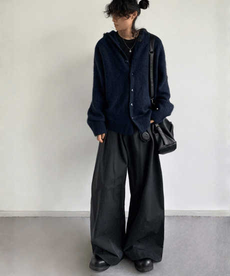 WOOLNEST HOODED CARDIGAN /3color