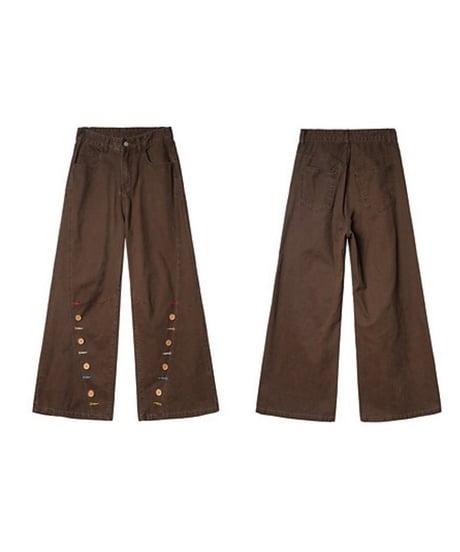 BUTTONCRAFT WIDE PANTS /3color