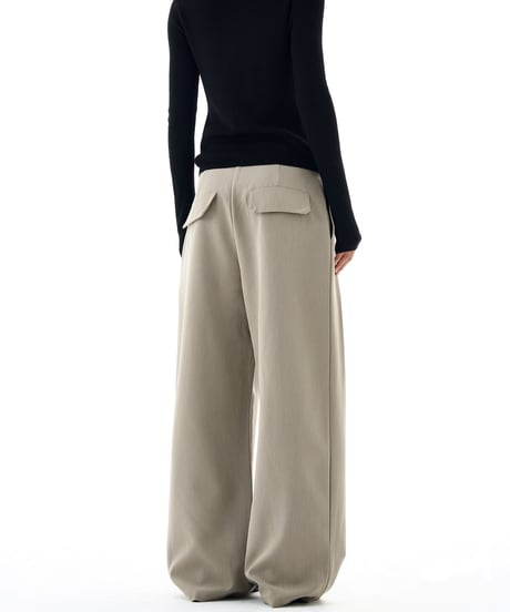 LUXPLEAT DRAPE PANTS /2color
