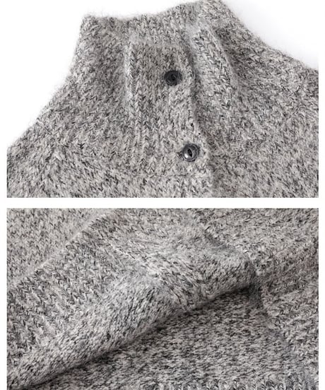 WOOLNEST HIGH NECK CARDIGAN /2color