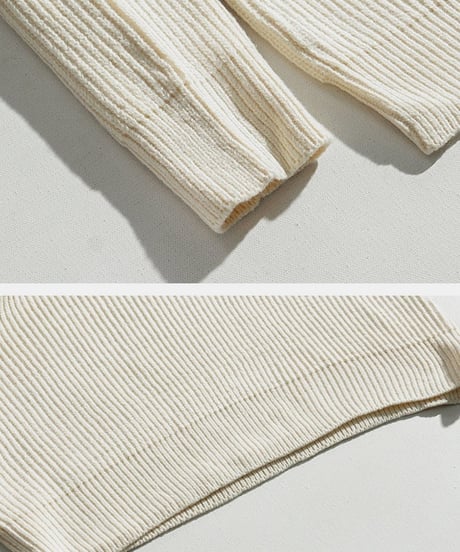 ASYMORA HIGH NECK KNIT /2color