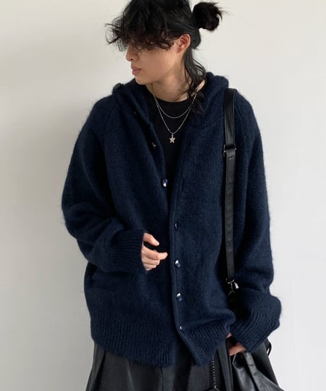 WOOLNEST HOODED CARDIGAN /3color
