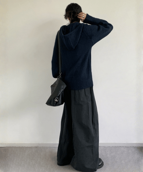 WOOLNEST HOODED CARDIGAN /3color