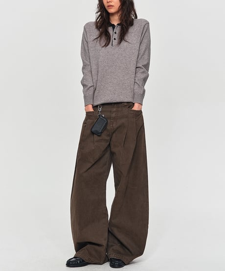 ARCHPLEAT WIDE DENIM /5color
