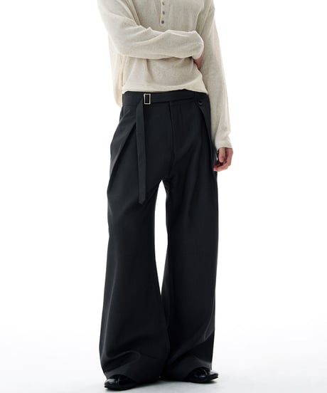 LUXPLEAT DRAPE PANTS /2color