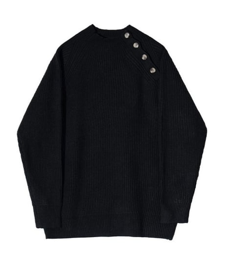 ASYMORA HIGH NECK KNIT /2color