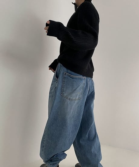 ASYMORA HIGH NECK KNIT /2color