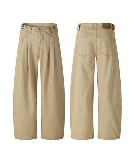 ARCHPLEAT WIDE DENIM /5color