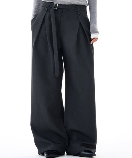 LUXPLEAT DRAPE PANTS /2color