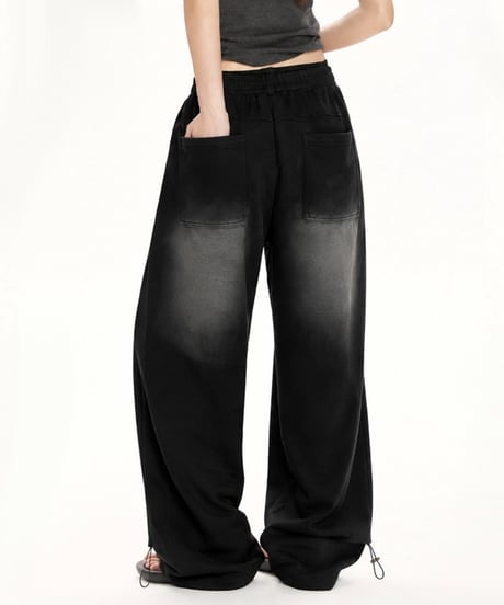 EYELET FADE SWEAT PANTS