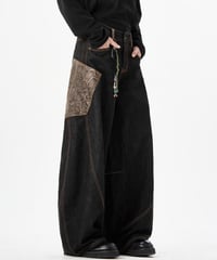 SNAKEPATCH WIDE DENIM