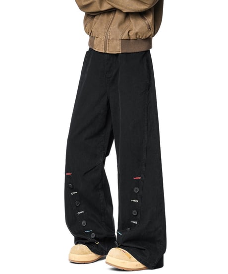 BUTTONCRAFT WIDE PANTS /3color