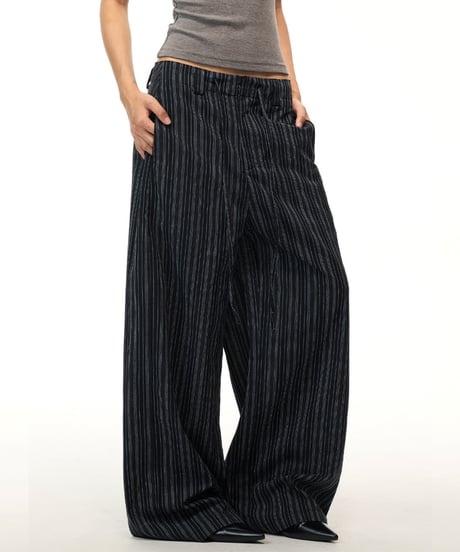 LINENVEIL WIDE PANTS /3color