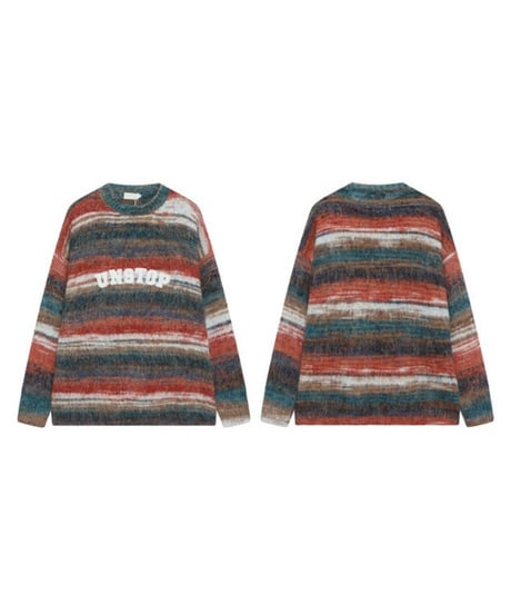 HAZESTRIPE MOHAIR KNIT /2color