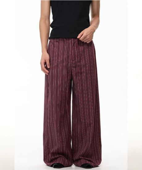 LINENVEIL WIDE PANTS /3color
