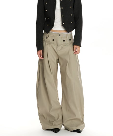 REGALPLEAT WIDE PANTS /3color