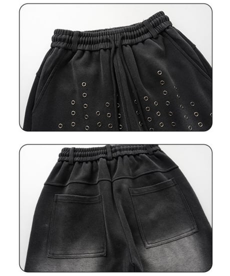 EYELET FADE SWEAT PANTS