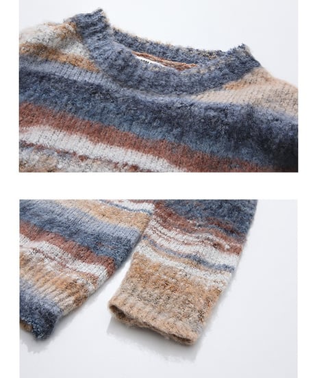 HAZESTRIPE MOHAIR KNIT /2color