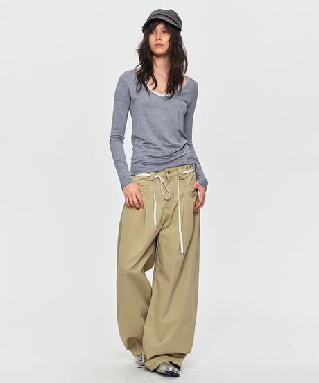 ARCHPLEAT WIDE DENIM /5color