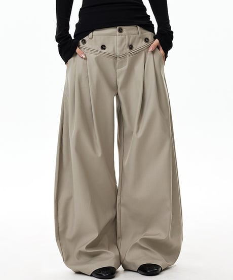 REGALPLEAT WIDE PANTS /3color