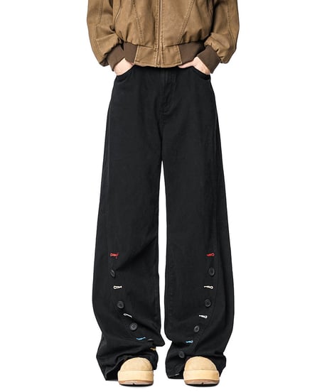 BUTTONCRAFT WIDE PANTS /3color