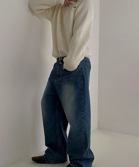 ASYMORA HIGH NECK KNIT /2color