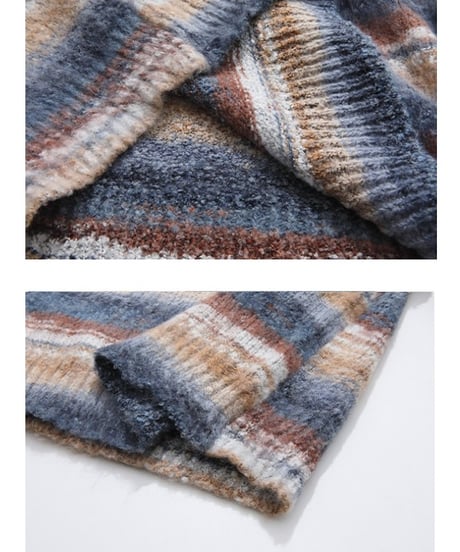HAZESTRIPE MOHAIR KNIT /2color