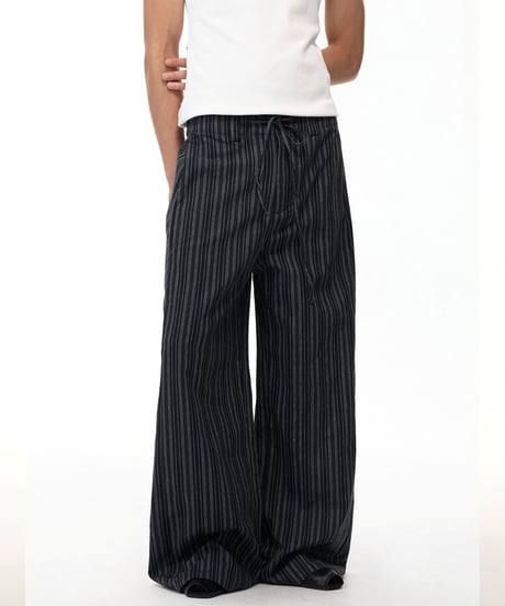 LINENVEIL WIDE PANTS /3color
