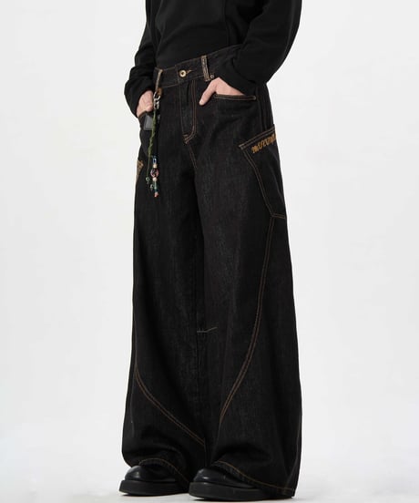 SNAKEPATCH WIDE DENIM