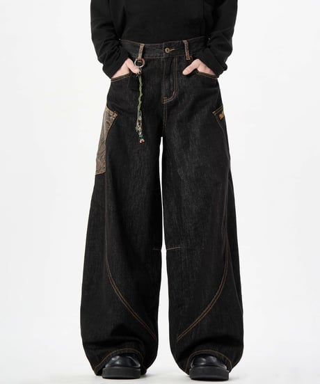 SNAKEPATCH WIDE DENIM