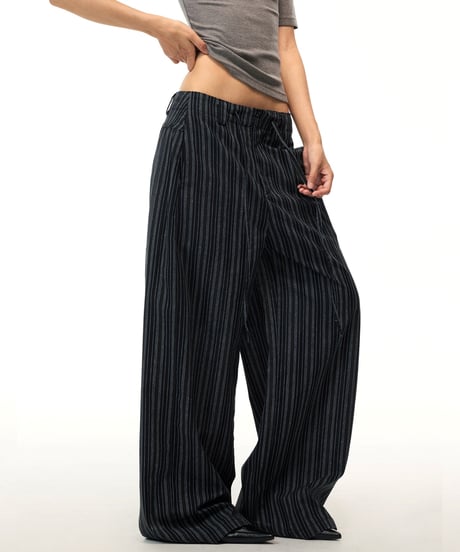 LINENVEIL WIDE PANTS /3color