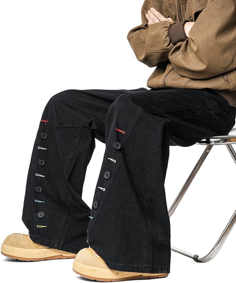 BUTTONCRAFT WIDE PANTS /3color