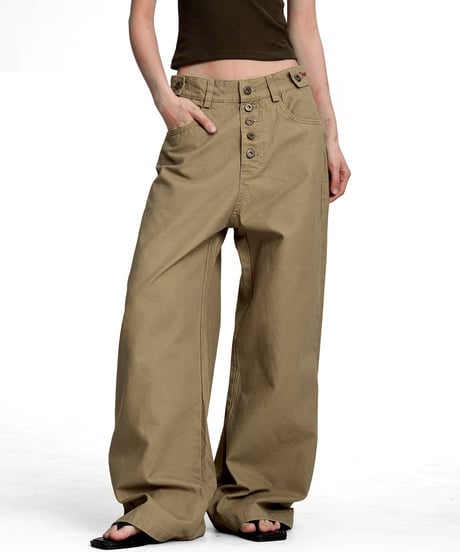 FRONTVAULT LOOSE WORK PANTS /2color