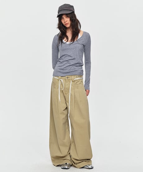 ARCHPLEAT WIDE DENIM /5color