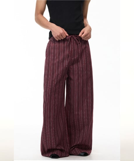 LINENVEIL WIDE PANTS /3color