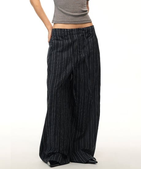 LINENVEIL WIDE PANTS /3color