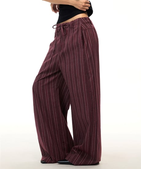 LINENVEIL WIDE PANTS /3color